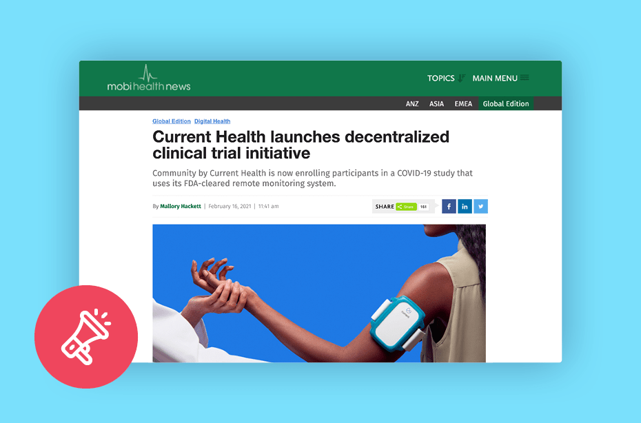Current Health Launches Decentralized Clinical Trial Initiative
