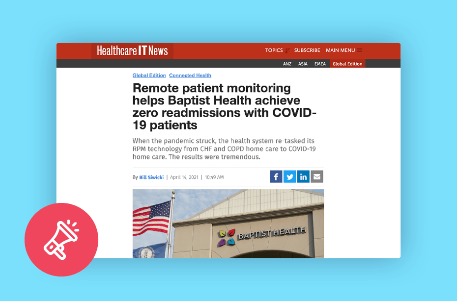 Remote Monitoring Helps Baptist Health to Achieve Zero Readmissions