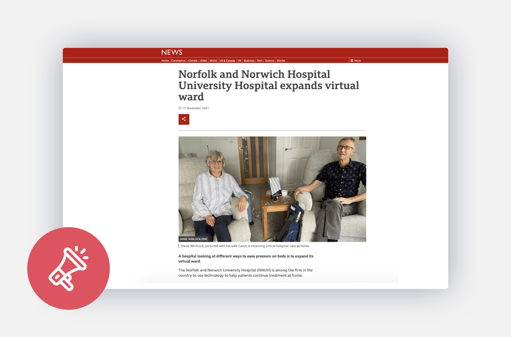 Norfolk and Norwich Hospital University Hospital Expands Virtual Ward